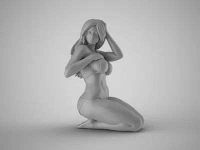 Plain Girl 7 3D print model
