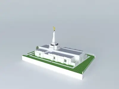 LDS. Temple Tuxtla Gutierrez, Chiapas, Mexico. Templo Mormon,... Free 3D model