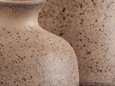 Artistic decorative ceramic vases 3D model