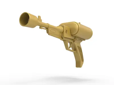 Laser pistol of Golden Man from Lost in Space TV series 1965 3D print model