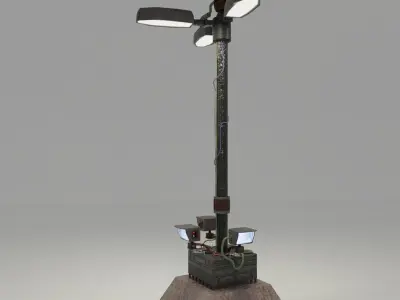 Blade Runner Street Lamp 3D model
