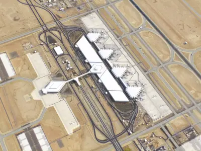Riyadh - King Khalid Airport - RUH Low-poly 3D model
