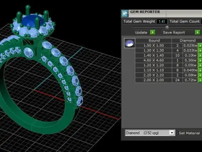 Jewelry ring 440 3D print model