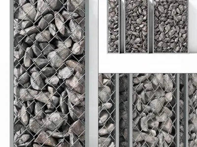 Gabion stone small 3D model