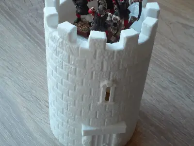 Stone tower - STL - Scenography - Tabletop - Diorama - Wargame 3D print model