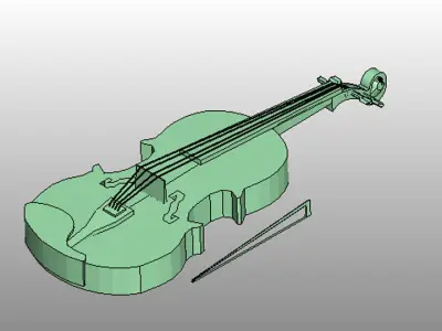 Violin 3D model