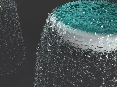 fountains 3 variations 3D model