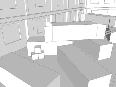 FPS Map - Warehouse Low-poly 3D model