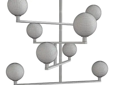 GAMBIT CHANDELIER Low-poly 3D model