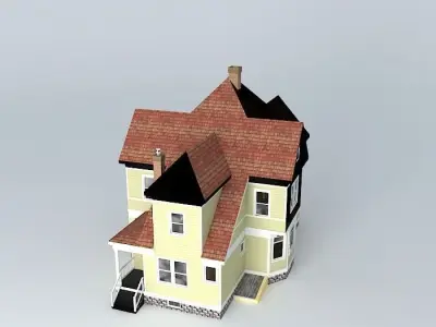Eclectic House Free 3D model