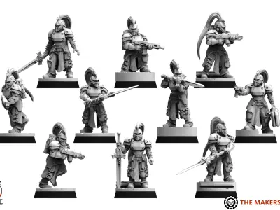 Obsidian Guard - Janissary Squad 3D print model