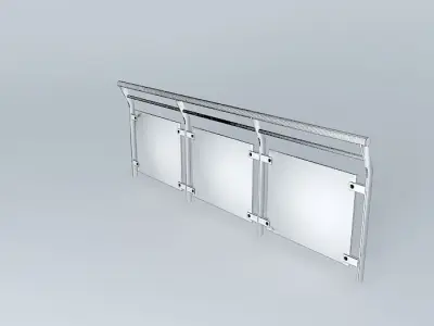 Baranda glazed Free 3D model