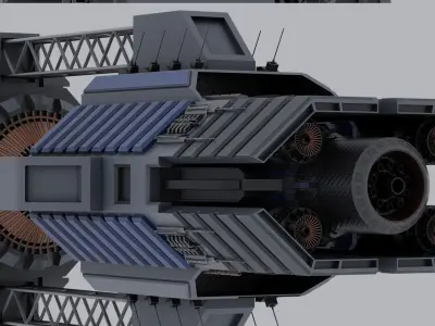 Scifi Ship ISS Marduk 3D model