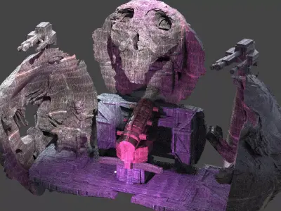 Nordor asteroid interior full collection  3D model