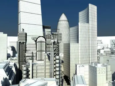 Photorealistic Skyscraper Collection 3D model