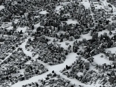 Sao Paulo Streets and Buildings 3D model