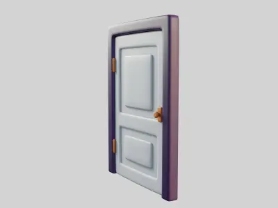 Cartoon Door 6a 3D model