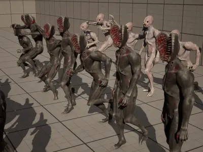 CREATURE MEGA-PACK Low-poly 3D model