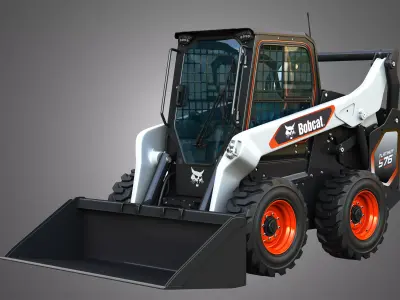 S76 Platinum Skid Steer Loader - Bucket 3D model
