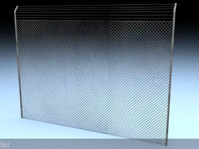 Electric Fence v2 3D model