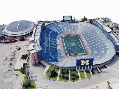 Michigan Stadium Low-poly 3D model