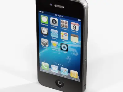 Apple iPhone 4 Low-poly 3D model
