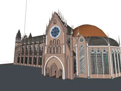 Architecture-Religion-God-Culture-Temple-0253 church 3D model