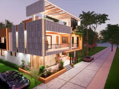 Contemporary Luxury House - Modern Villa Architecture 3D model