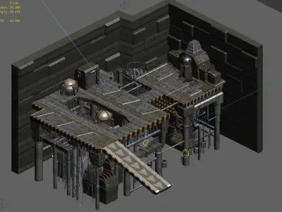 Spaceship - Assembly Room 01 3D model