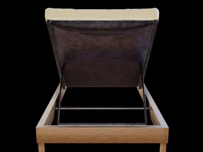 Pool Chaise Loung Chair Low-poly 3D model