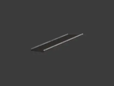 3D Model Rugged Road Track  3D model