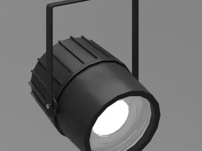  Studio ceiling lights Low-poly 3D model