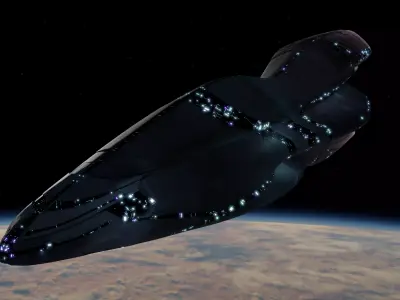 Cruiser Spaceship 3D model