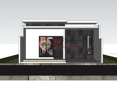 House 6x13m code 567 - Sketchup 3D model 3D model 3D model