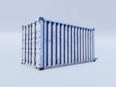 Cartoon Prop Essentials - Shipping Container Low-poly 3D model