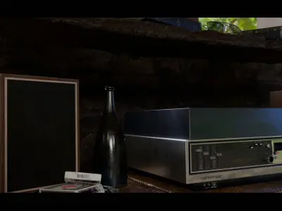 Lake Wood House Assets Pack1 Low-poly 3D model