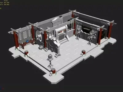 Gang Indoor - Intermediate Vault 3D model