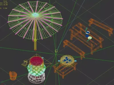 Beijing City Street - Baozipu 3D model