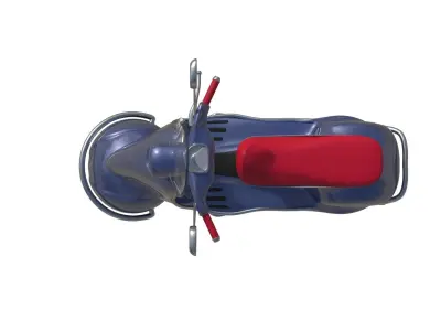 3D Cartoon sci-fi hover vespa model 3D model