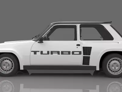 1980 Renault 5 Turbo 3D model