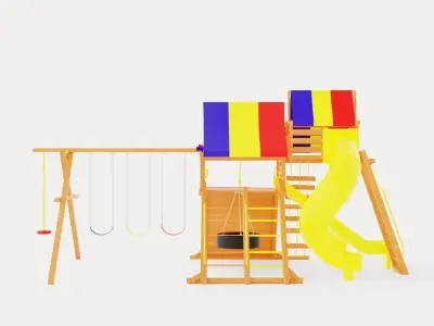 Circus Castle Pkg V Loaded Low-poly 3D model