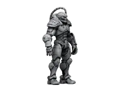 Scorpion Cyborg Low-poly 3D model