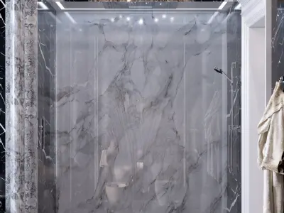 Bathroom in neo-classic style 3D model