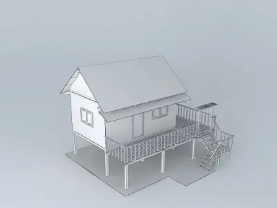Farmhouse house Free 3D model