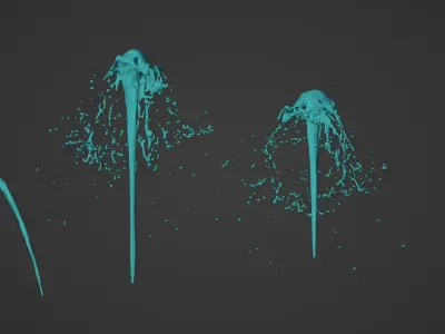 Water Splash Pack 3D model