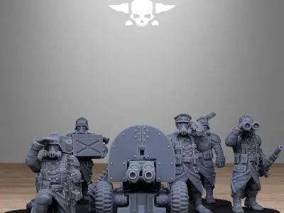 GrimGuard Battle Weapons 2 3D print model