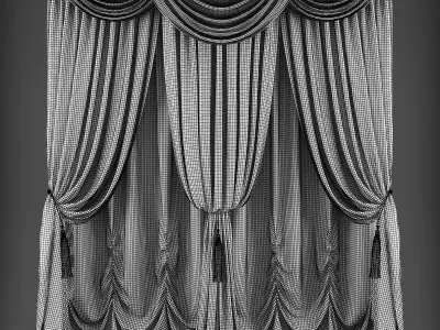 Curtain 3D model 327 Low-poly 3D model