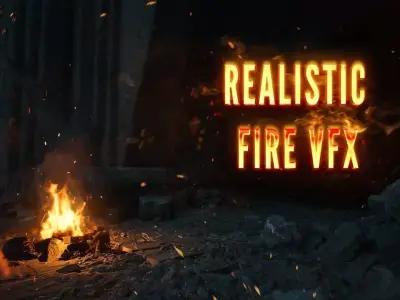 Realistic Fire VFX Low-poly 3D model