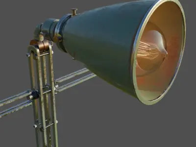 Lamphead Robot Character 3D model
