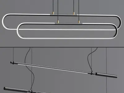 Calypso Linear Suspension Set 3D model